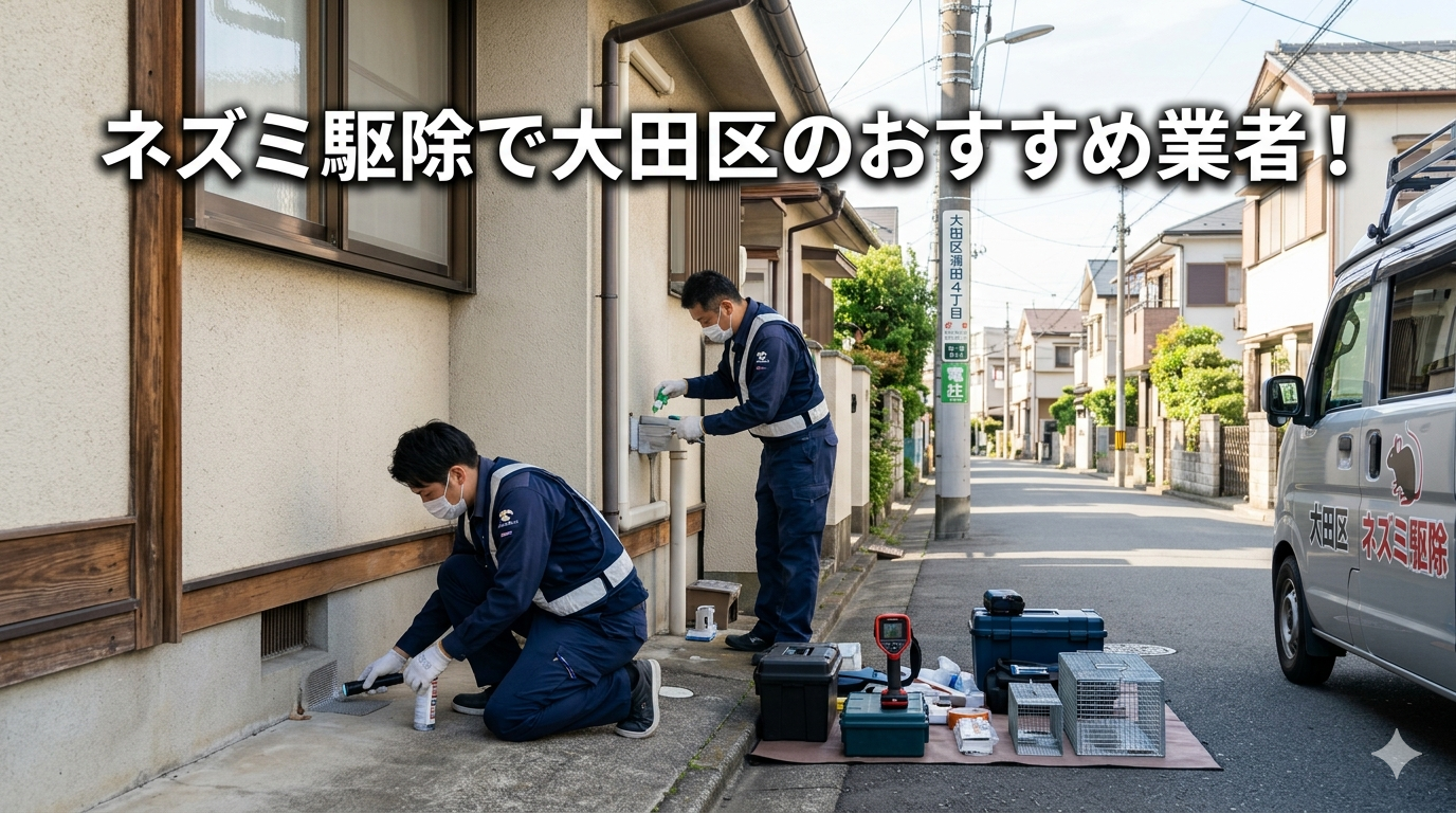 大田区のネズミ駆除でおすすめ業者