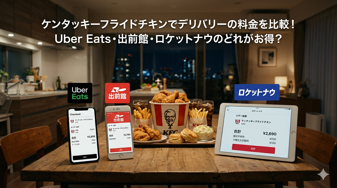 ケンタッキーフライドチキンでデリバリーの料金