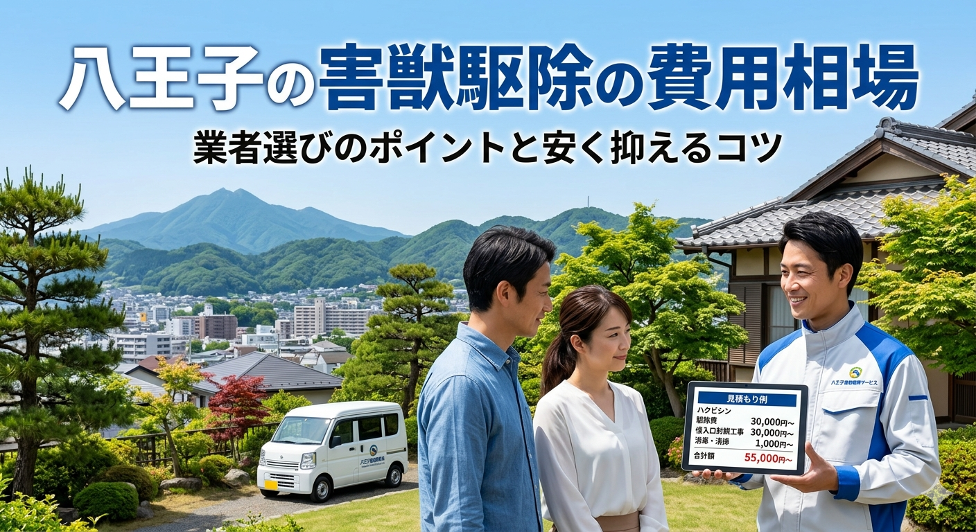 八王子の害獣駆除の費用相場