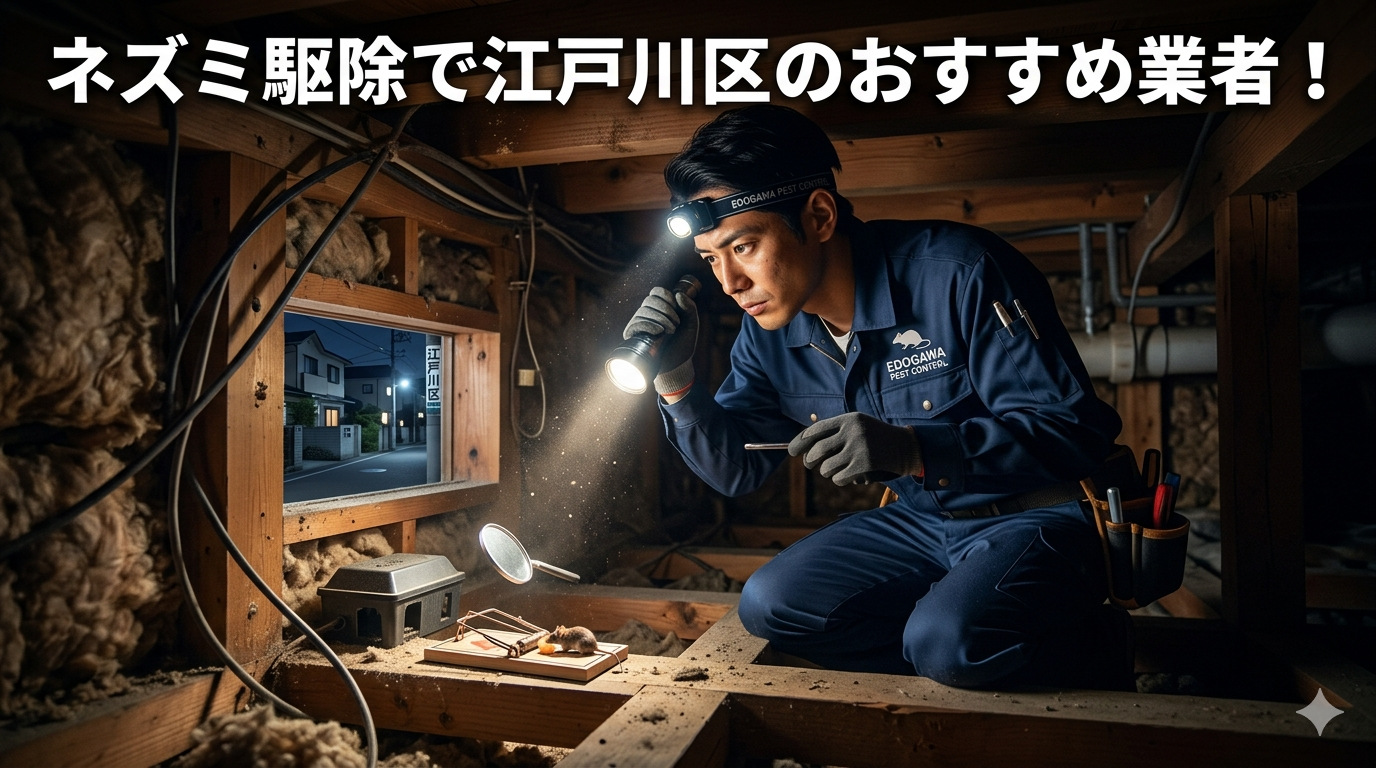 江戸川区のネズミ駆除おすすめ業者