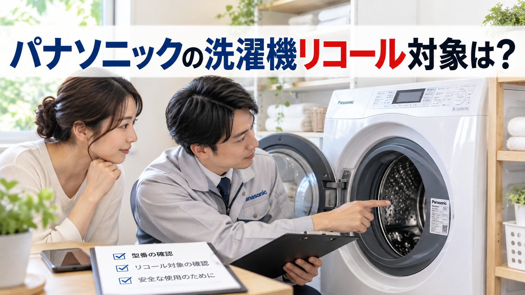 パナソニックの洗濯機リコール対象は？