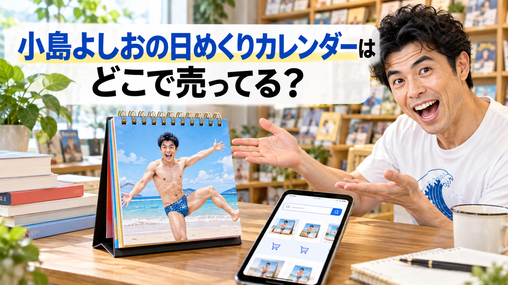 小島よしおの日めくりカレンダーはどこで売ってる？